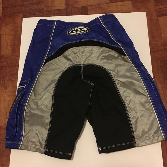 Fly Racewear Motorcross Men’s 30 Shorts Blue Black - Picture 3 of 5